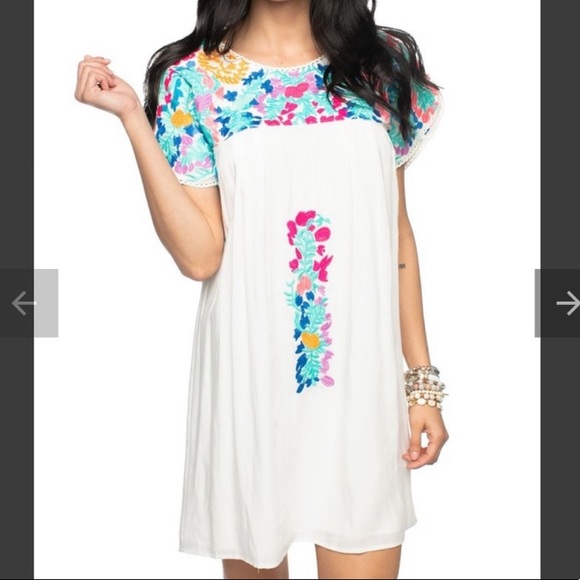 Buddy Love Pastel Embroidered Dress - Picture 2 of 4